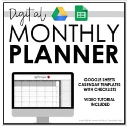 "digital monthly planner" by Hello Teacher Lady