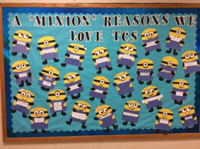 A Minion reasons to love school minion despicable me themed bulletin board