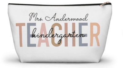 Name and grade personalized pencil case from Etsy