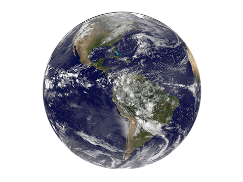 An image of the earth is shown.