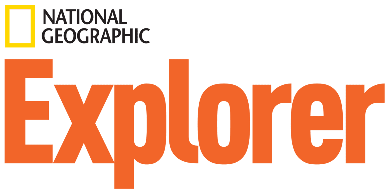 National Geographic Explorer logo orange - text features worksheets