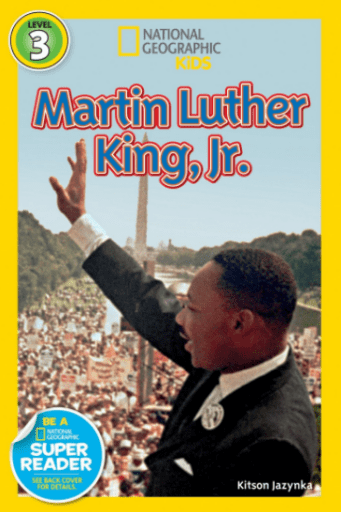 Cover illustration of Nation Geographic Readers Martin Luther King, Jr.
