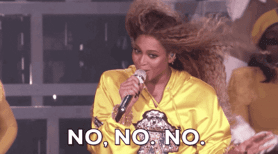 No, no, no Beyonce singing