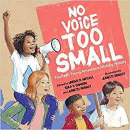 Book cover for No Voice Too Small: Fourteen Young Americans Making History