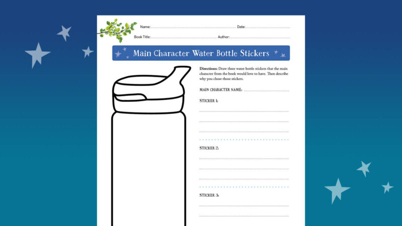 book report templates designing water bottle stickers worksheet