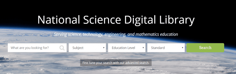 National Science Digital Library search engine.