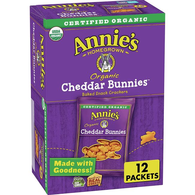 Annie's Cheddar Bunnies box