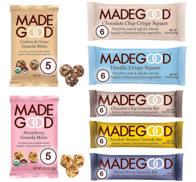 Nut Free Snack: MadeGood Granola Snacks Variety Pack