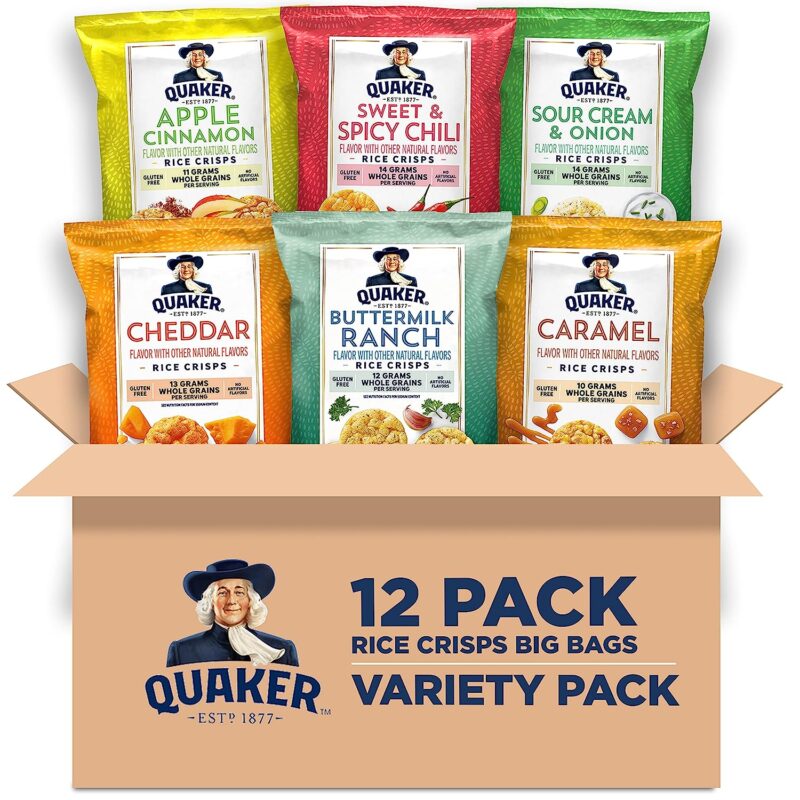 Quaker Crisps classroom nut-free snacks