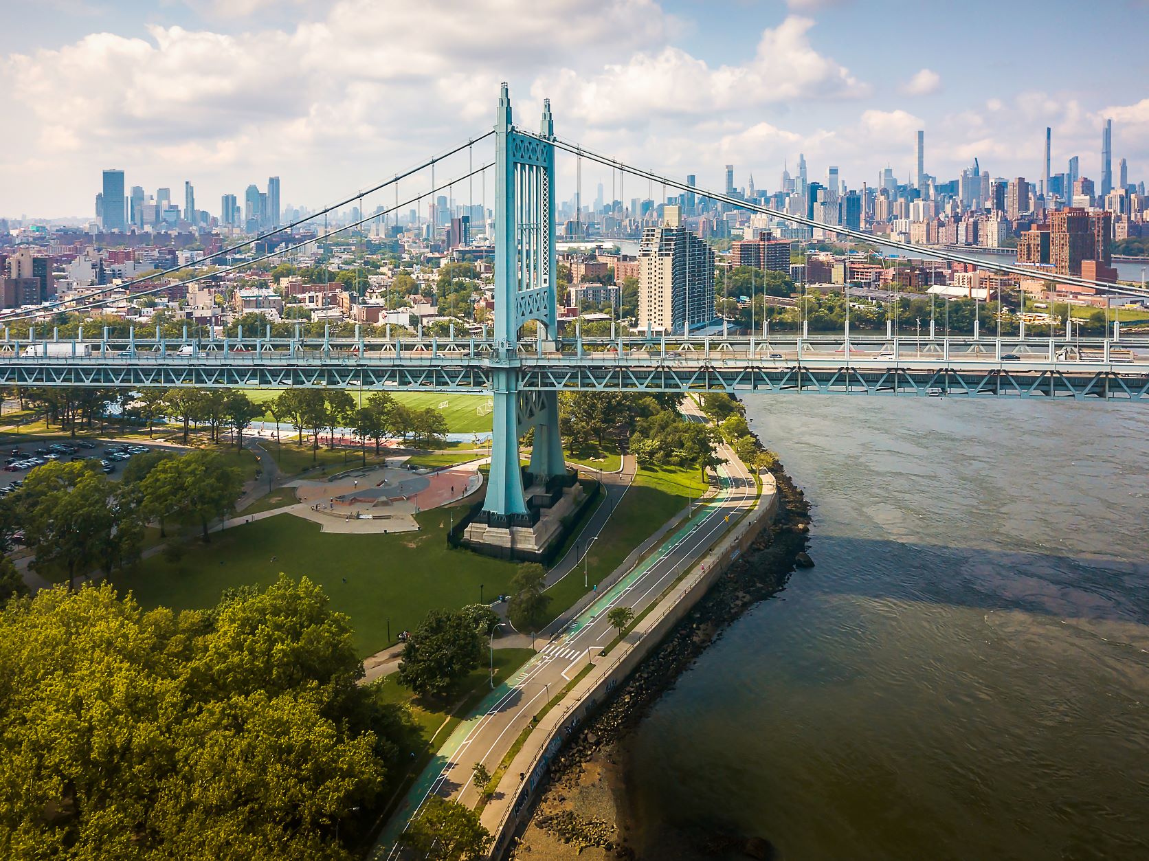 Aerial view of NYC