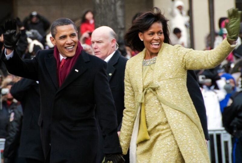 barack and michelle obama at the inauguration 