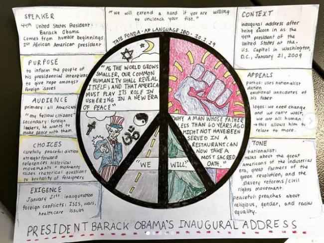A one-pager analyzing Barack Obama's 2008 Inaugural Address