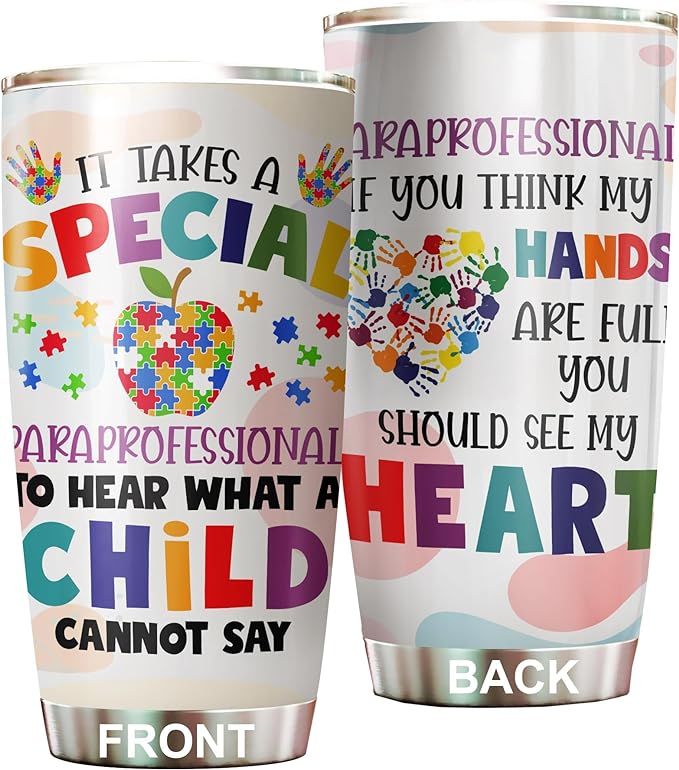 tumbler for paraprofessional day gift 