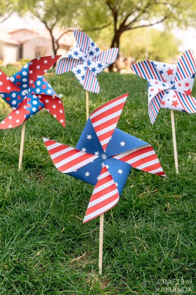 american flag pinwheel to celebrate veterans day vs memorial day