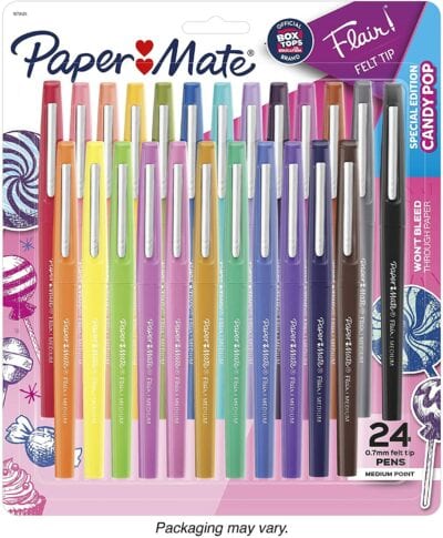 Paper mate flair felt tip pen multicolor