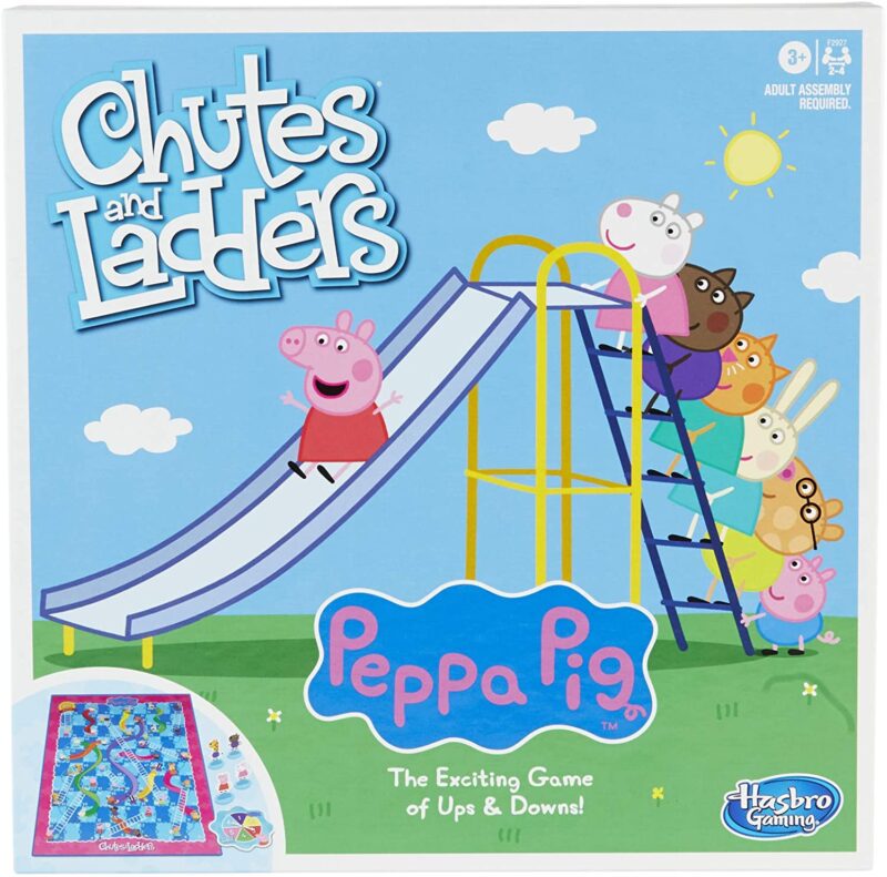 Peppa Pig Chutes and Ladders- best board games for preschoolers