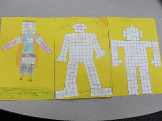 Example of using robots for students to calculate perimeter.