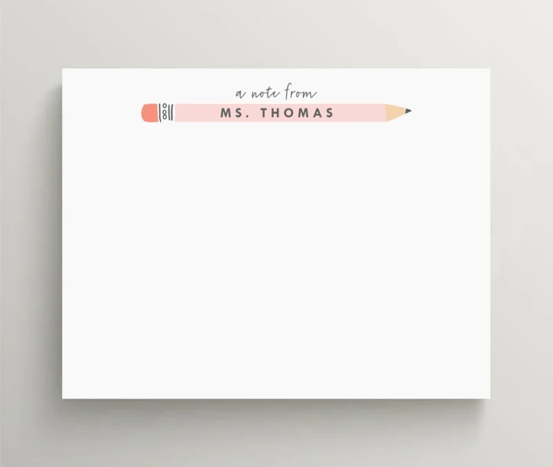 teacher personalized notecards