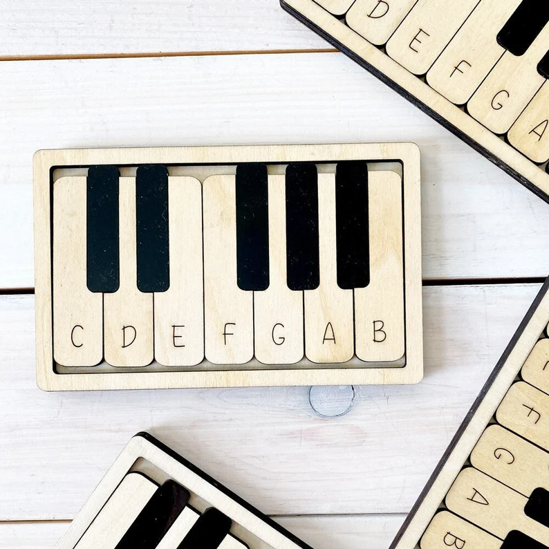 wooden piano puzzle