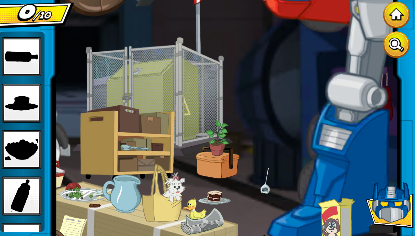 PlayMath.org Hidden Pictures Transformers Rescue Bots Hidden Pictures