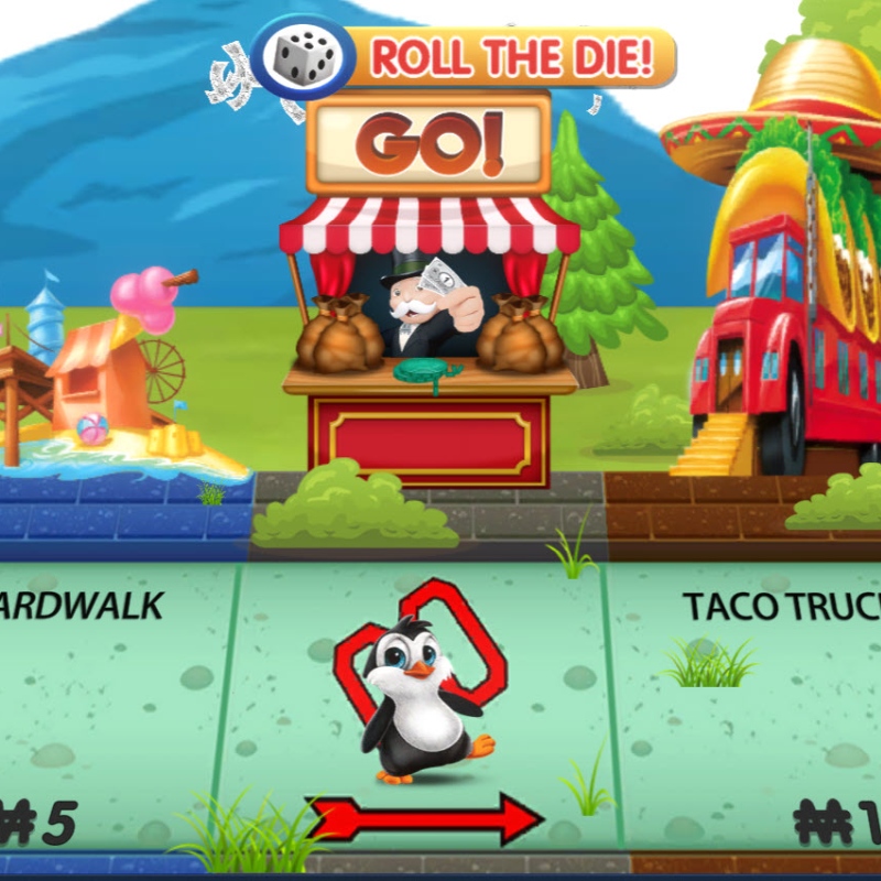 Play Math: Monopoly Jr. Screenshot from Play Math Monopoly Jr online game