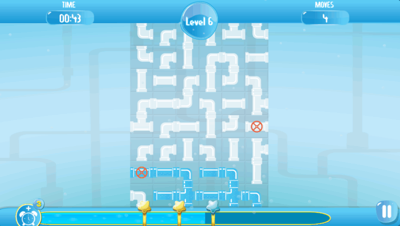 PlayMath.org Pipes Flood Puzzle Pipes Flood Puzzle online game from PlayMath.org