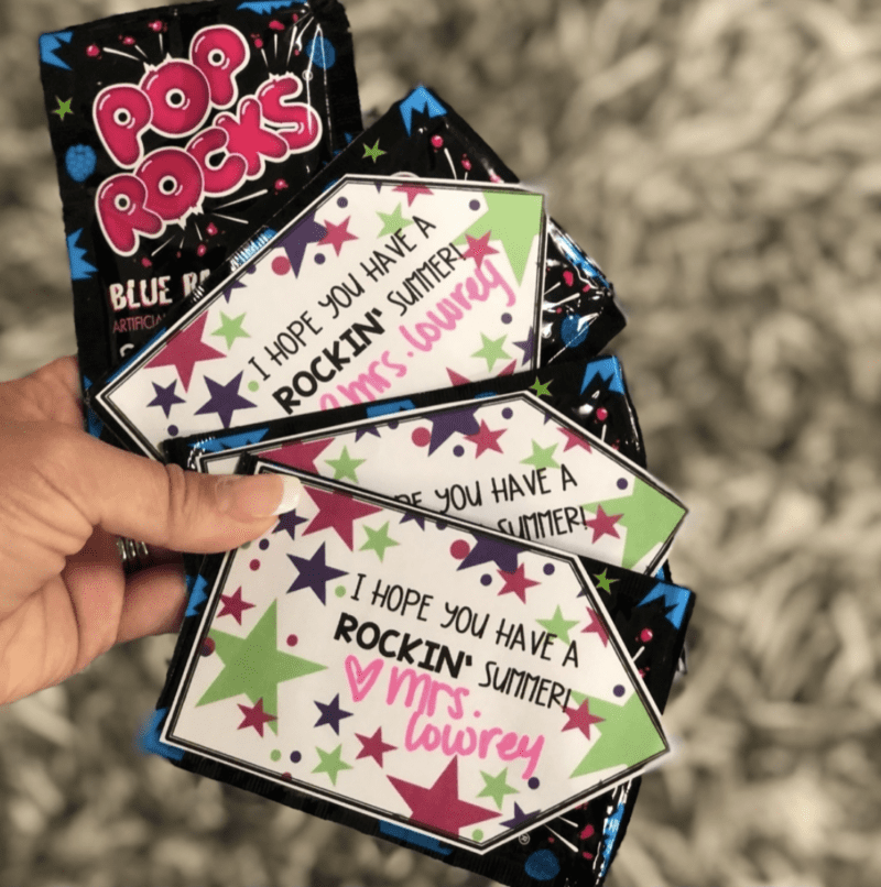 Pop rocks end of the year gift