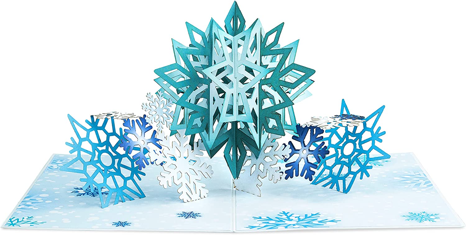 Photo of pop-up snowflake card