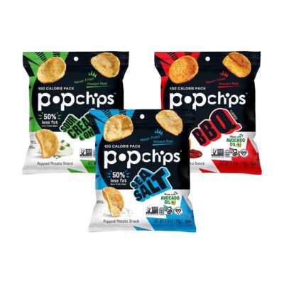 25 Yummy School-Approved Healthy Snacks for Kids Popchips Potato Chips Variety Pack