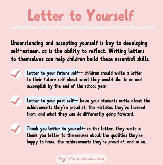 Letter to yourself sheet