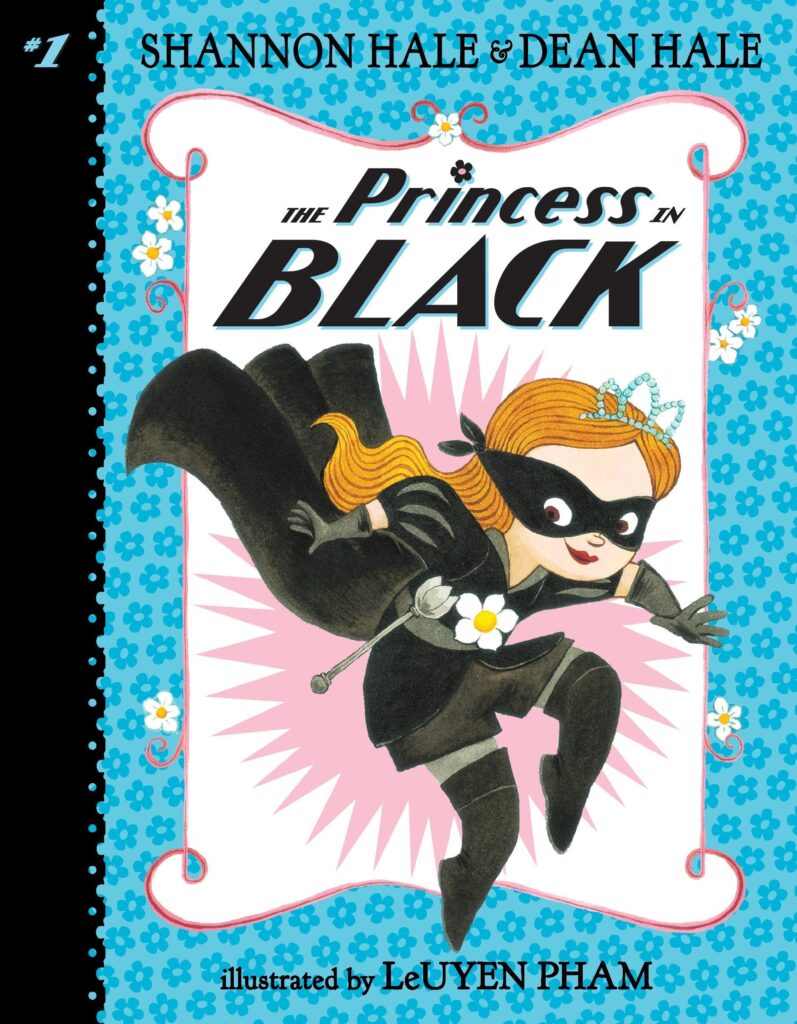 Book cover of The Princess in Black series by Shannon Hale and Dean Hale 