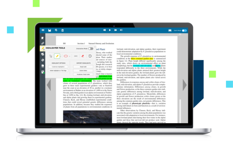 Screenshot of Kurzeil 3000 text-to-speech software.