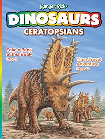Cover for Ranger Rick dinosaurs as an example of best science magazines for kids