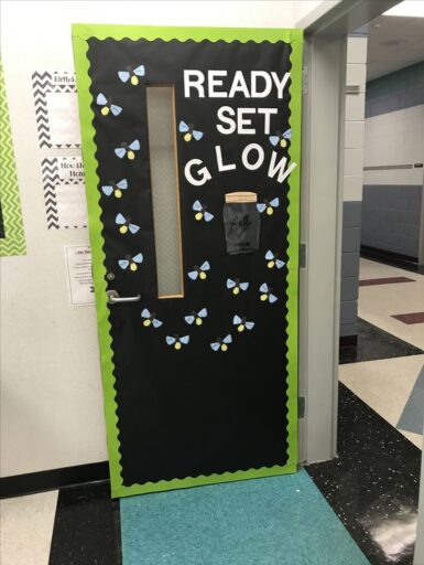 ready set glow firefly lightning bugs classroom door decoration back to school
