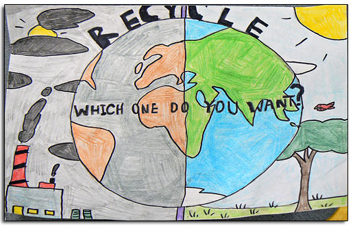 essay on recycling for class 4