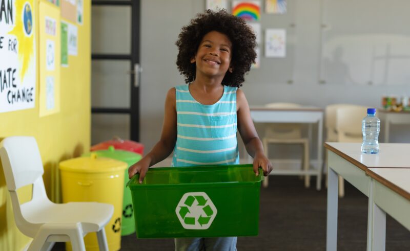 recycling in the classroom
