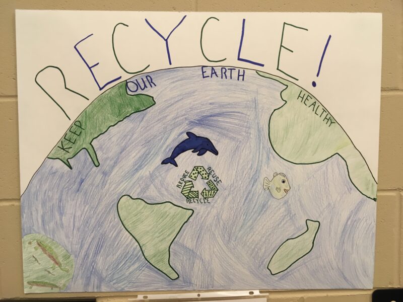 essay on recycling for class 4