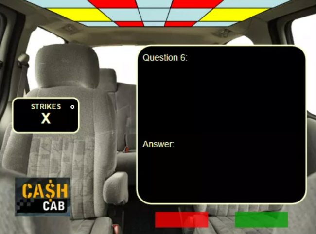 Cash Cab customizable slide to use for review games