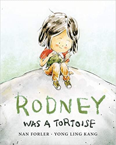 Book cover for Rodney Was a Tortoise as an example of second grade books