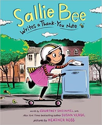 Book cover for Sallie Bee Writes a Thank You Note as an example of first grade books