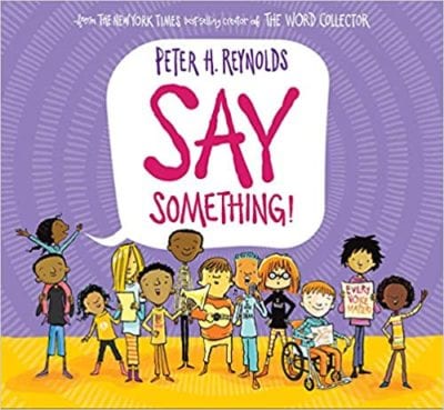 Say Something! book cover example of activism books for the classroom