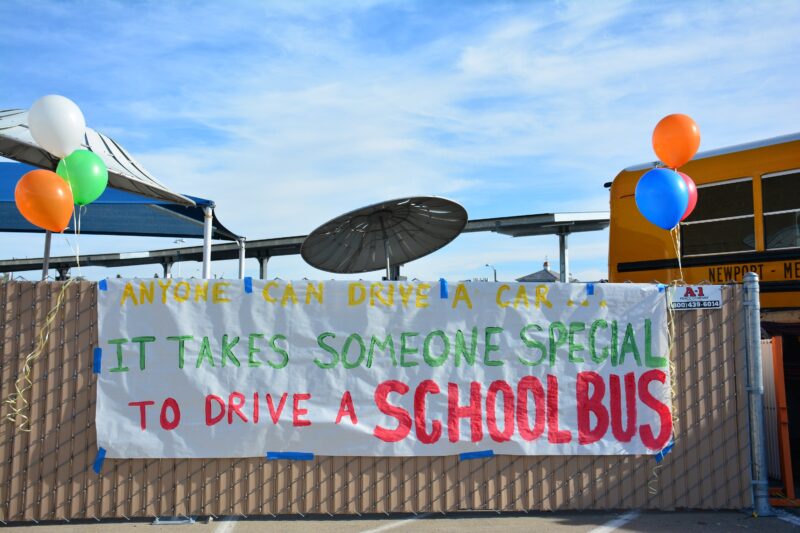 school bus driver banner, it takes a special person to drive a bus 
