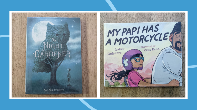 Examples of 2nd grade books including The Night Gardener and My Papi Has a Motorcycle