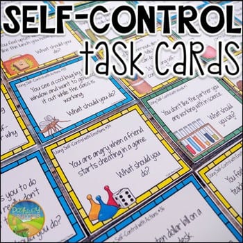self control task card for students