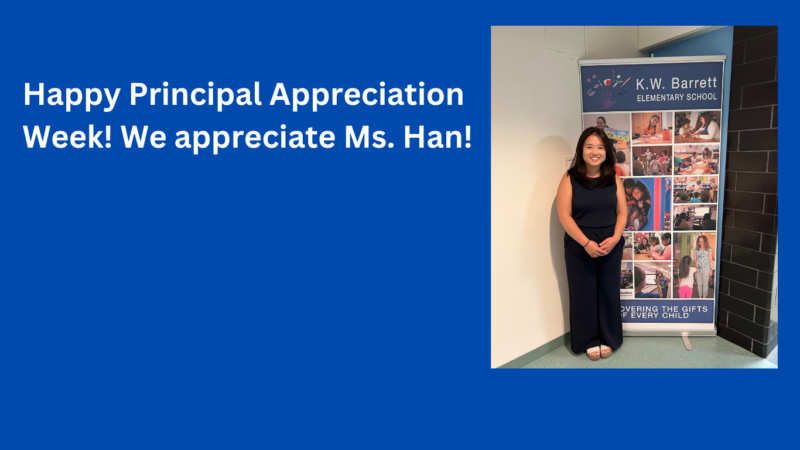 happy principal appreciation day. we appreciate you ms. Han. invitation to send e-cards to a principal 