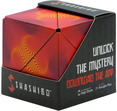 Shashibo shape shifting box, as an example of the best fidget toys for the classroom
