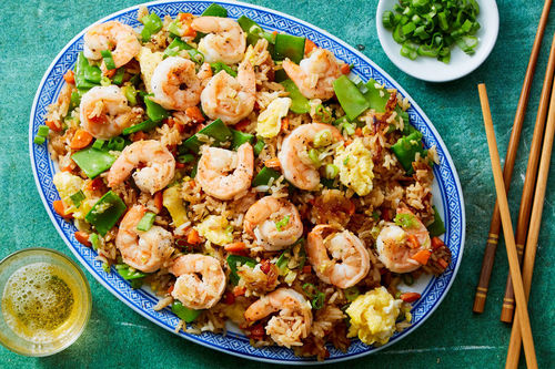 shrimp dish from Martha & Marley- Meal Kit Teacher Discount 