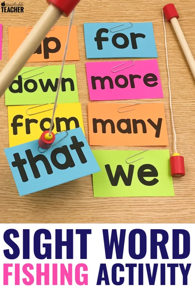 Sight Words- Fishing For Sight Words- Dolch Sight Word Lists 1-3