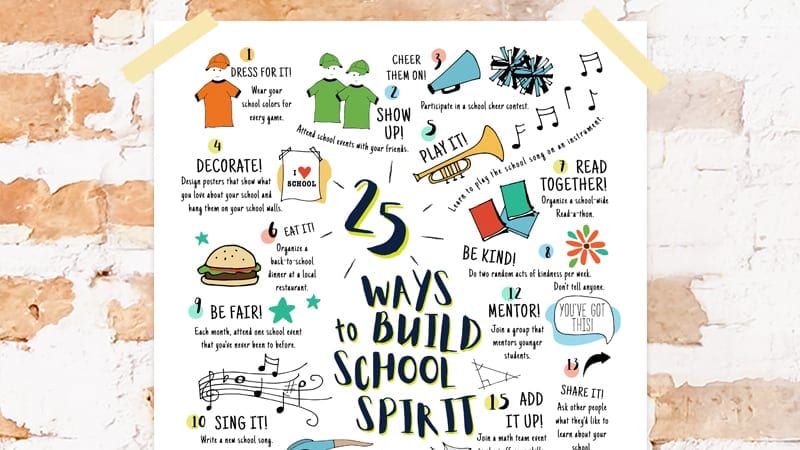 25 Ways to Build School Spirit