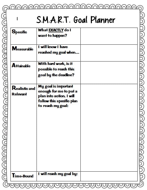 goal setting case study for students